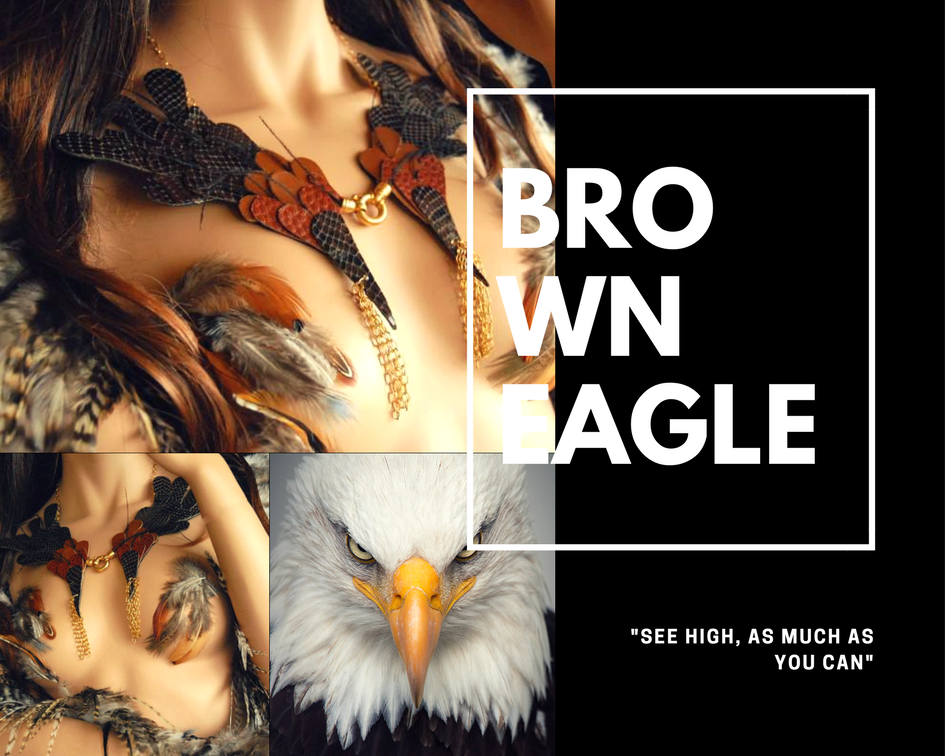 Brown Eagle Necklace